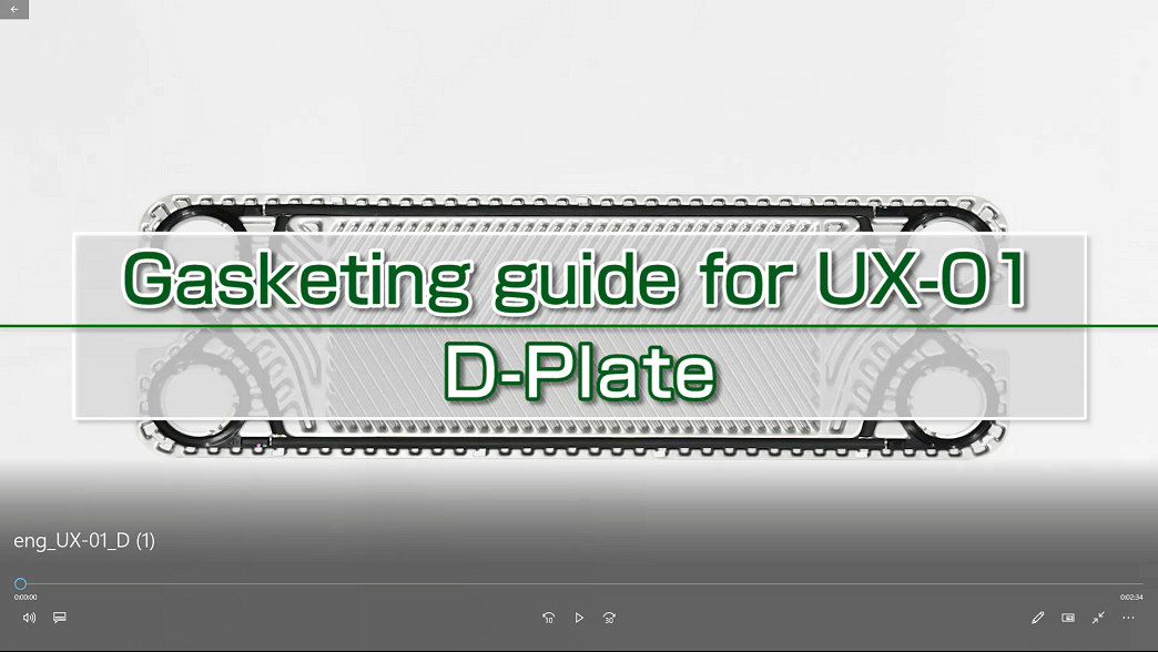 Gasketing guide for UX-01A D-Plate Gasket